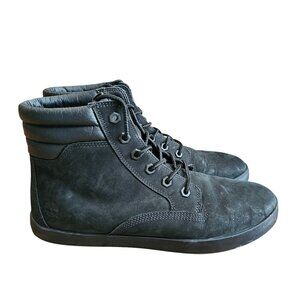 Timberland Womens Dausette Black High-Top Leather Sneakers Lace-Up Size 10